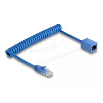 Tinklo kabelis DeLOCK 90364 RJ-45 Cat6 0,75 m mėlynas