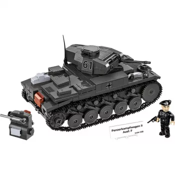 Konstruktorius Cobi Panzerkampfwagen II Ausf. F — 813 detalių, juodas, nuo 9 metų