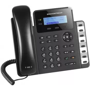 DECT telefonas Grandstream GXP1628 – stalinis / sieninis IP telefonas, LCD 132x48 px, garsiakalbis, 500 kontaktų, RJ-9 ausinėms