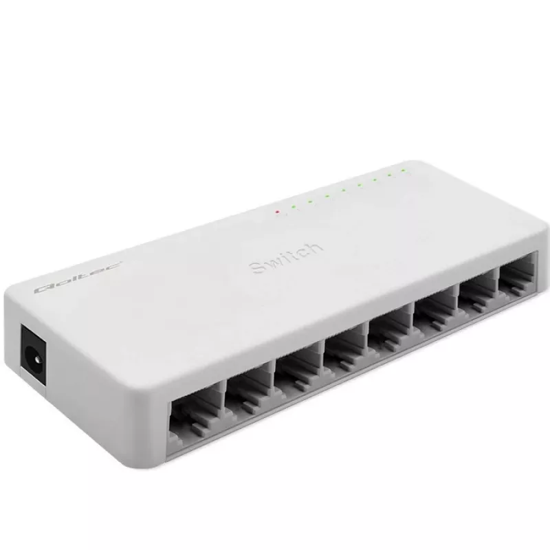 Qoltec tinklo jungiklis 8xRJ45 1000Mbps LAN