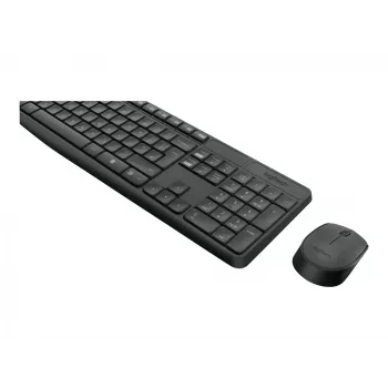 Logitech MK235 belaidė klaviatūra ir pelė pilka
