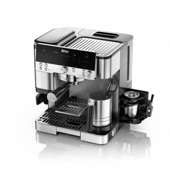 Espresso aparatas Ninja ES601EU – 2 L vandens bakas, vienam puodeliui, juodas/nerūdijantis plienas