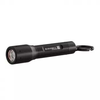 Rakto pakabukas žibintuvėlis Ledlenser P3 Black – kompaktiškas aliuminis LED žibintuvėlis su AAA baterija, iki 130 lm, IP54, 3 galios lygiai
