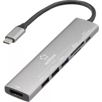 Renkforce USB-C dokų stotelė RF-DKS-907, universali, tinka įvairiems prekių ženklams (RF-6797970)