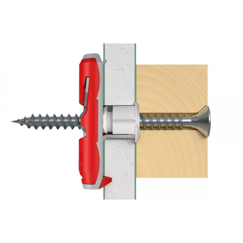 Fischer 537258 sraigtinis inkaras / sieninis kaištis 50 vnt. Sraigtų ir kaiščių rinkinys 50 mm