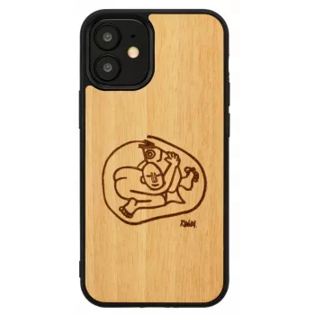Apsauginis dėklas Man and Wood iPhone 12 mini – vaikiškas žuvies dizainas