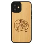 Apsauginis dėklas Man and Wood iPhone 12 mini – vaikiškas žuvies dizainas