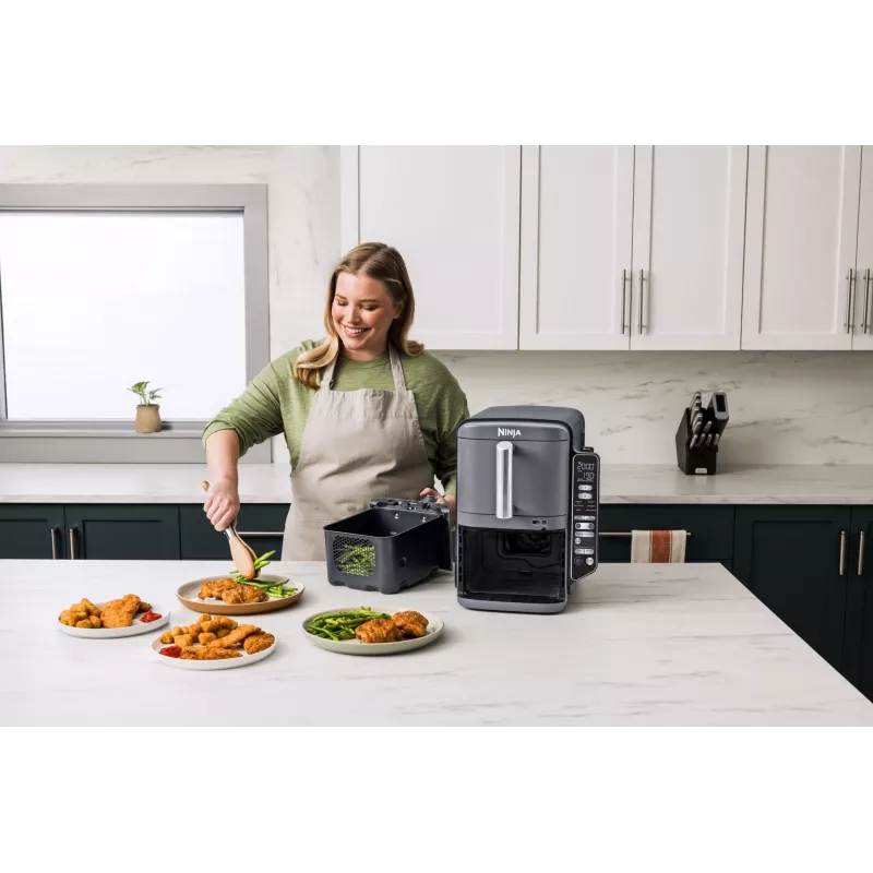 Ninja Double Stack XL oro gruzdintuvė 2 skyriai su temperatūros zondeliu SmartCook 9,5 L SL451EU