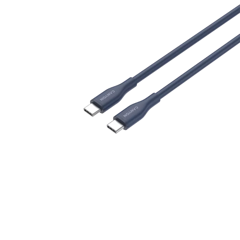 CANYON CC60SC10 USB-C į USB-C laidas 60W 1m Silikoninis Tamsiai mėlynas