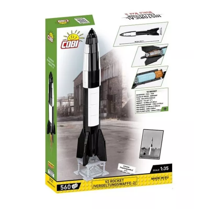 Konstruktorius COBI V2 Raketa 560 dalių Antrasis pasaulinis karas