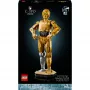LEGO statoma figūra „Žvaigždžių karai“ C-3PO modelis 75398 — 1 138 dalių, 380 mm eksponavimo kolekcinis