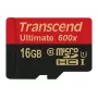 Transcend microSDHC MLC 16GB Class 10 UHS-I 600x su SD adapteriu