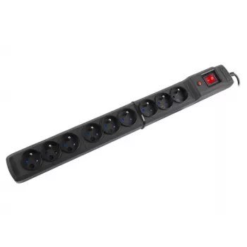 Įtampos apsaugos blokas Armac M9/15/CZ juodas 9 lizdai 250V 1,5m