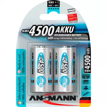 1x2 Ansmann maxe akumuliatorius NiMH Baby 4500 mAh Vokiškas (5035352)