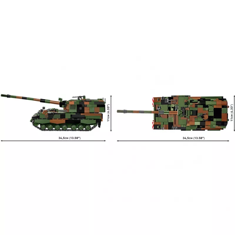 Konstruktorius COBI Panzerhaubitze 2000, 1006 dalių, Ginkluotosios pajėgos