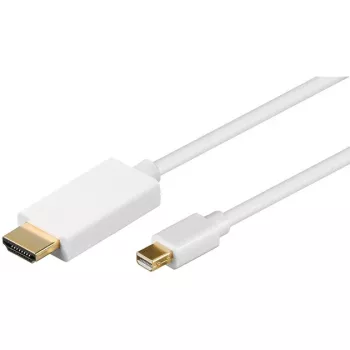 Wentronic Goobay mini DisplayPort į HDMI adapterio laidas 1.2, baltas, 2 m - Mini DisplayPort kištukas > HDMI™ standartinis kištukas (A tipas) (52861)