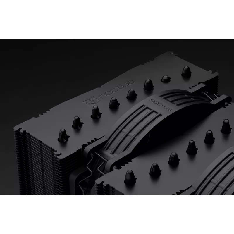 Noctua NF-A14x25r G2 PWM Sx2-PP chromax.black 140mm dviejų ventiliatorių rinkinys