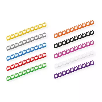 VALUE Kabelmarkierungsset, skirtas Patch Cable, 4–5,5 mm, 10 × 10 vnt., įvairiaspalvis