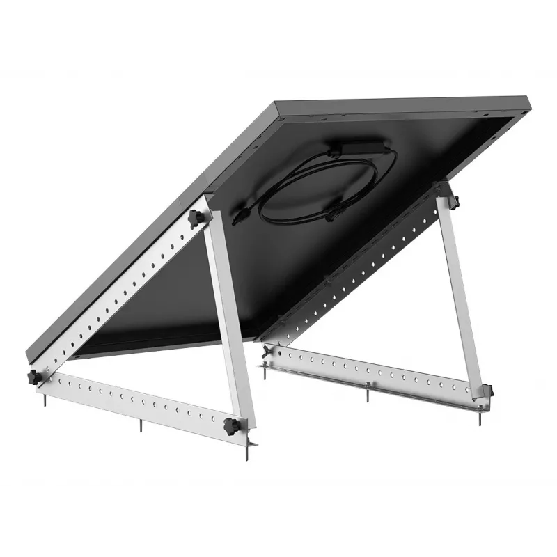 EcoFlow AA-FRAME-28IN laisvai pastatomas saulės kolektorių tvirtinimo rinkinys sidabrinis