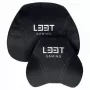 L33T Gaming 160382 Prabangus pagalvių rinkinys žaidimų kėdei, Atminties putos, Velvetas, Itin minkštas, Juodas