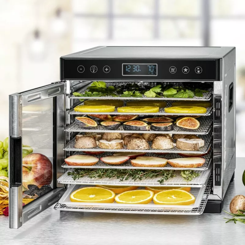 Džiovintuvas maistui Rommelsbacher DA 650 600 W nerūdijantis plienas, 0,5 m², 35–75 °C, 7 padėklų