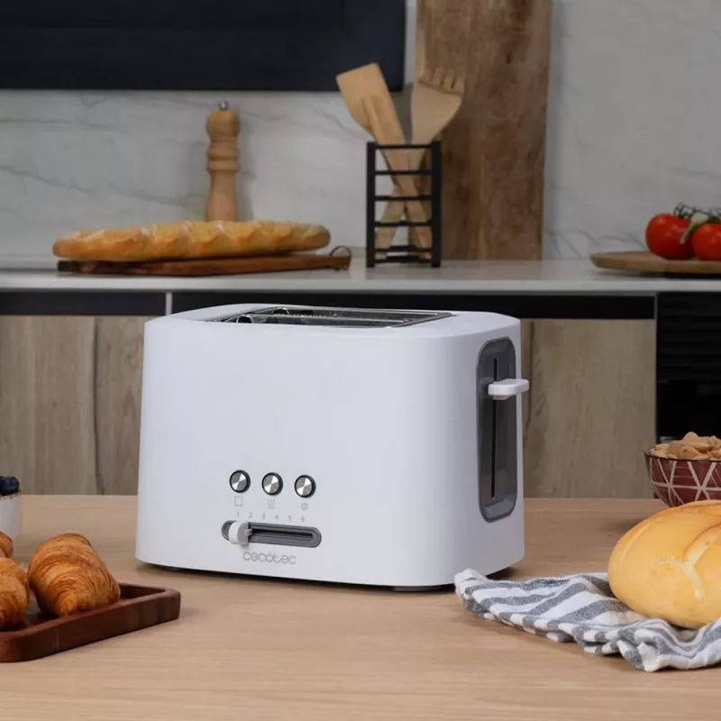 Skrudintuvas Toast&Taste 9000 Double White (baltas, 980 W, 2 riekėms)