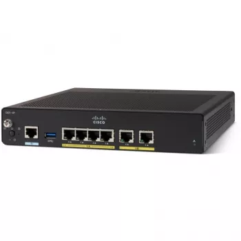 Laidinis maršrutizatorius Cisco C927-4P Gigabit Ethernet juodas