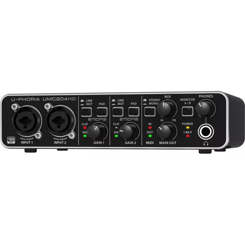 Papildoma muzikos įranga Behringer UMC204HD