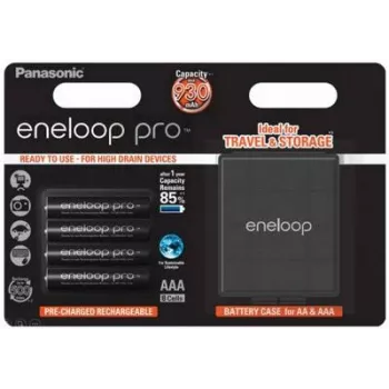 Panasonic eneloop pro BK-4HCDEC4BE – Įkraunamos baterijos 4 x AAA, NiMH, 930 mAh (52363180)