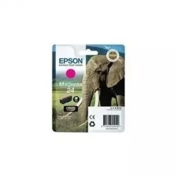 Epson Elephant Singlepack Magenta 24 Claria Photo HD kasetė, rašalo tipas: pigmentinis, spalva: rausva, 1 vnt.