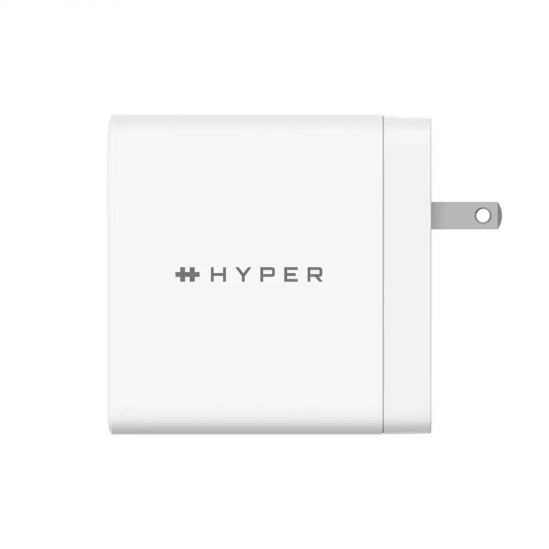 HYPER HJG140WW universalus baltas AC greitasis kroviklis, 140 W, GaN, 2x USB-C + 1x USB-A, patalpoms