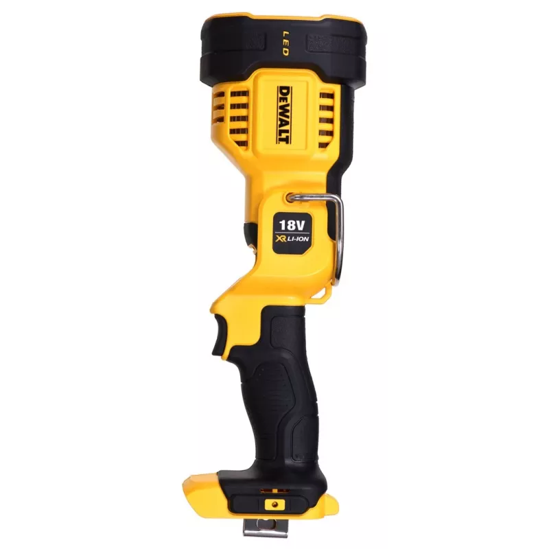 Pakabinamas darbinis žibintas DeWalt DCL043-XJ, LED 1000 lm, 3 lemputės, 90° spindulys, geltona/juoda