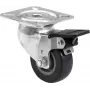Ratukas 50 mm Roadinger 30004016 pilkas su stabdžiu