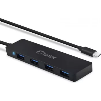 USB šakotuvas FANTEC UMP-4U31-C su 4x USB-A 3.0 prievadais ir USB-C jungtimi