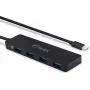 USB šakotuvas FANTEC UMP-4U31-C su 4x USB-A 3.0 prievadais ir USB-C jungtimi