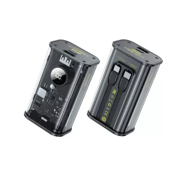 WEKOME WK-WP-345_BLACK Power Bank, 1000 mAh greitas įkrovimas