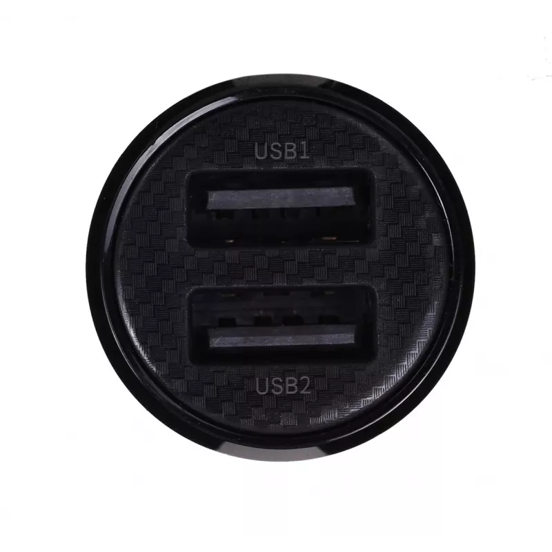 Automobilinis įkroviklis Baseus Gain Pro Universal Black — 2× USB 2.0, 2.4 A vienam prievadui, įėjimas 12–24 V, 5 V išėjimas