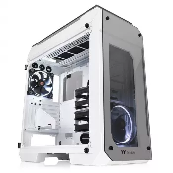 Case View 71 Riing Grūdintas Stiklas E-ATX Pilnas Bokštas - Snow Edition