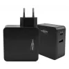 ANSMANN 247PD - Maitinimo blokas - 45 W - 4700 mA - PD, QC 3.0 - 2 išėjimo prievadai (USB, USB-C) - Juodas (1001-0095)