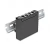 Patais skydelis DELOCK Mini Desktop RJ45 4 prievadų Cat.6A ekranuotas juodas metalas 90×22×93 mm