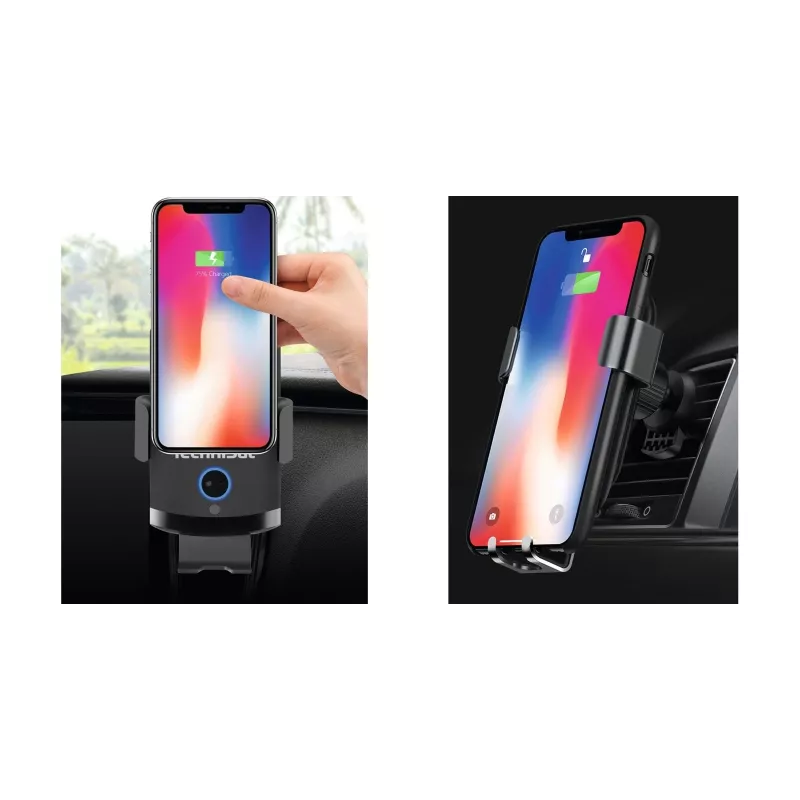 TECHNISAT SmartCharge 2 laikiklis telefonui ir planšetei su integruotu įkrovimo palaikymu