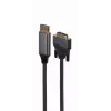 Vaizdo kabelio adapteris Gembird CC-DPM-DVIM-4K-6 – DisplayPort į DVI, 1,8 m, 4K, juodas