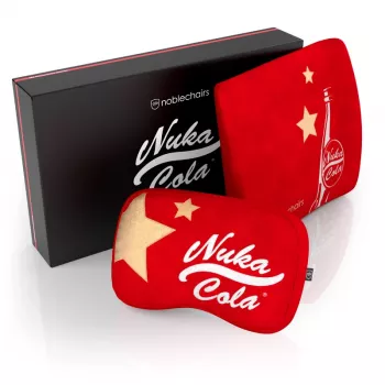noblechairs Memory Foam Pillow Set - Fallout Nuka-Cola Edition (atidaryta pakuotė)
