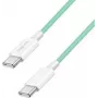 LogiLink USB 2.0 Type-C laidas C/m> C/m nailoninis 60W žalias