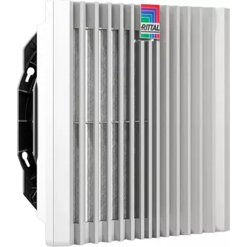 Ventiliatoriaus komplektas Rittal SK 3241.800 – įmontuojamas kintamosios srovės ventiliatorius, oro srautas 245 m³/h, plastikinis pilkas, 1 vnt.