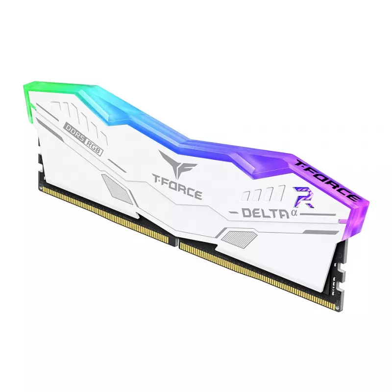 Team Group T-Force DELTAa RGB DDR5 atminties rinkinys 32 GB (2 x 16 GB) 6000 MHz CL30 baltas