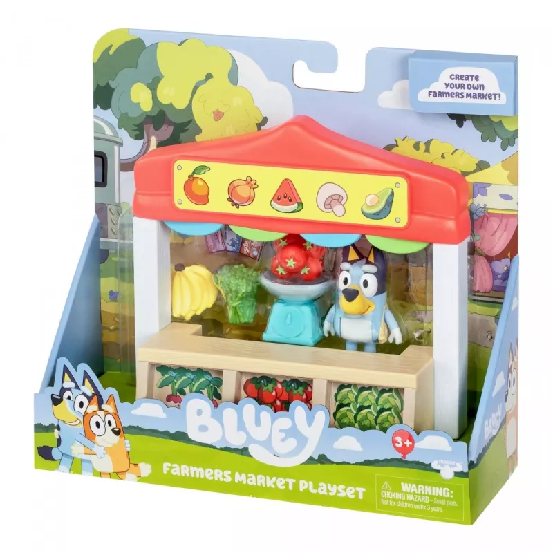 Mini Bluey maisto prekių parduotuvėlės figūrėlių rinkinys TMTOYS BLU17555 – mažos figūrėlės vaidmenų žaidimams