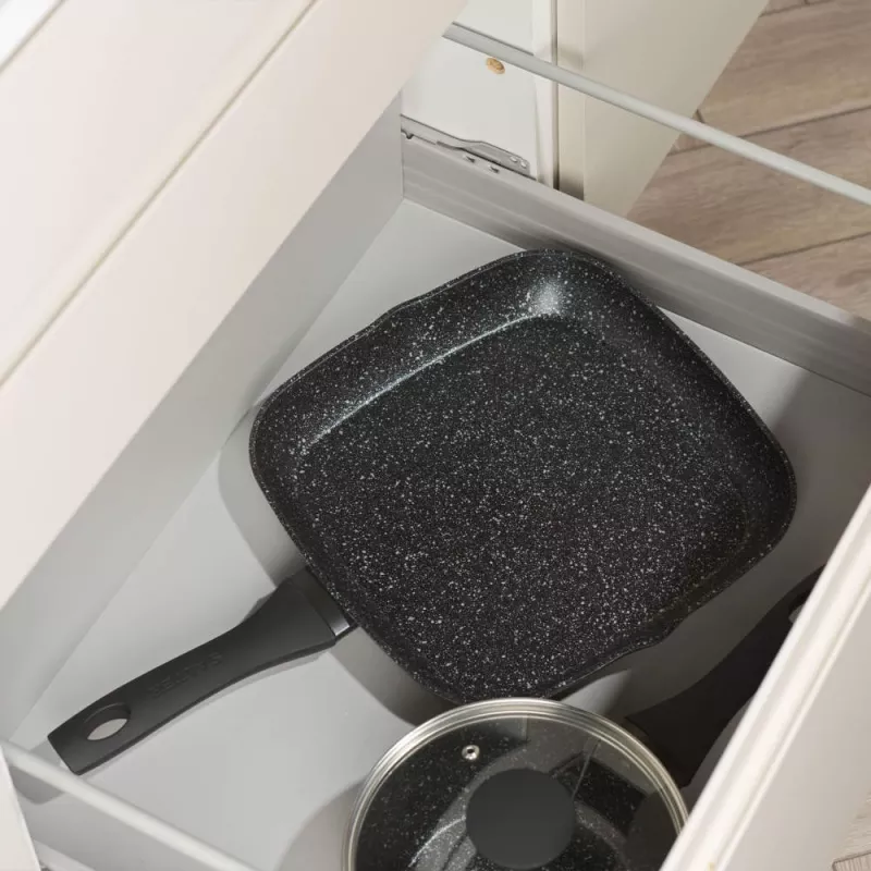 Grilinė keptuvė Salter BW10702BRMFOB 28 cm su Megastone danga ir Thermo Collar