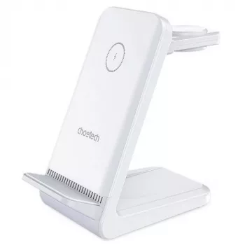 Choetech T608-F Belaidis 3 viename įkroviklis, 15 W, baltas