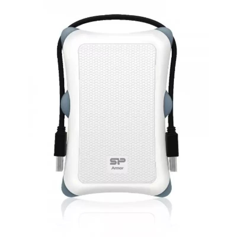 Išorinis HDD dėklas Silicon Power Armor A30 2.5 inch vieno disko, USB 3.2 Gen 1, baltas, plastikas/guma